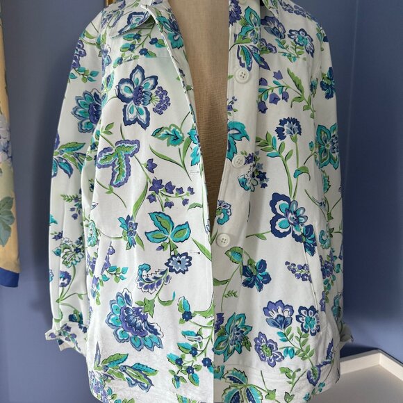 Appleseeds Bomber Floral Jacket ~ Size 1X  NEW - Picture 1 of 5